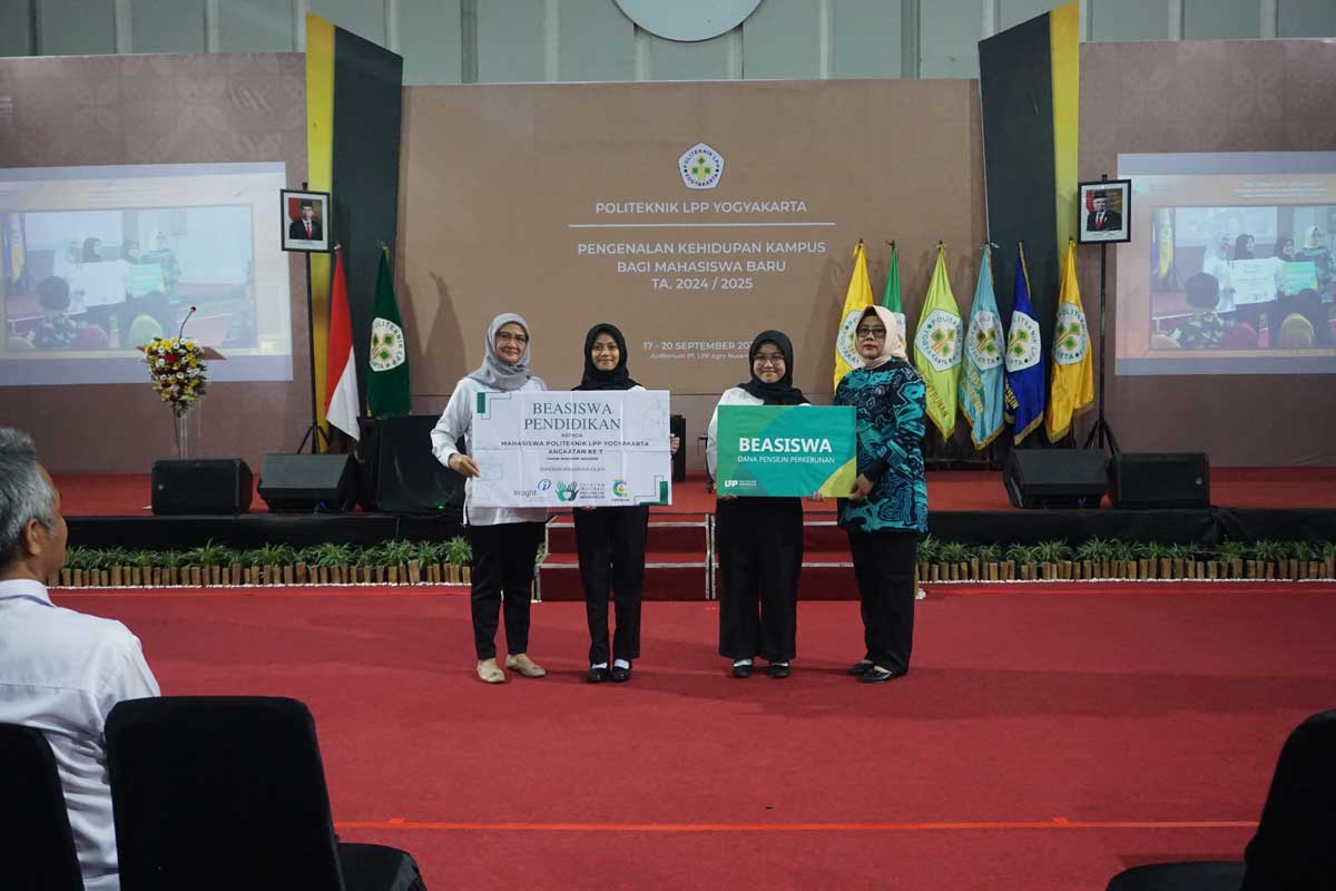 2024 Inspiration Scholarship recipients at LPP Polytechnic Yogyakarta